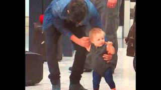 Zayn playing with Baby Lux [upl. by Airdnola]