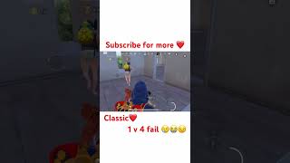 1 v 4 fail￼ 😣😭bgmi scoutgaming trendingshorts viralvideo shortvideo scout [upl. by Oliy]