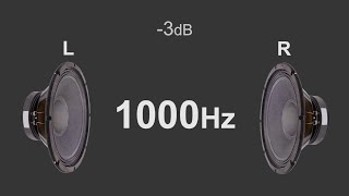 Stereo test tone Left and Right by frequency from 50Hz to 16000Hz [upl. by Eibbil]