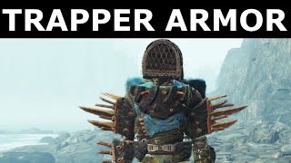 Fallout 4 Far Harbor  Heavy Trapper Armor amp Lobster Trap Helmet  New Armor Full Set [upl. by Alleynad]