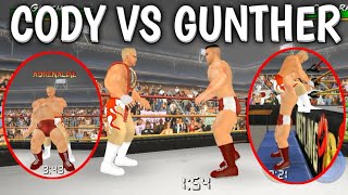 Gunther vs Cody Rhodes In Wrestling Empire Game [upl. by Harshman]