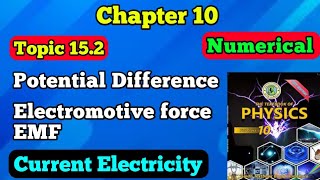 Potential difference  electromotive force numerical chapter 15 class 10 new physics book  voltage [upl. by Beall732]