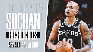 Jeremy Sochan FULL Highlights vs Houston Rockets 5 pts 4 reb 3 blk  2022 NBA Preseason [upl. by Atsahs914]