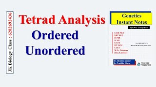 Tetrad analysis  ordered tetrad  unordered tetrad [upl. by Mickie]