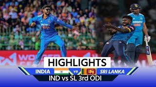 IND vs SL 3rd ODI Match Highlights India vs Sri Lanka 3rd ODI Highlights  Dunith Wellalage [upl. by Poole]