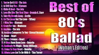 Powerful Voices and Heartfelt Ballads A Tribute to the Women of the 80s  Best Of 80s Ballad [upl. by Westfall]