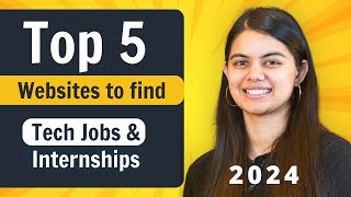 5 Best Websites to find Jobs and Internships in 2024  Software Engineering [upl. by Chemush486]