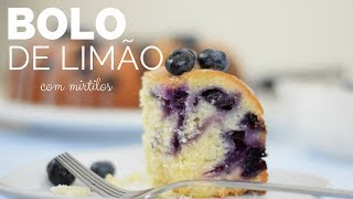 BOLO DE LIMÃO COM MIRTILOS simples fácil e delicioso 🍒 BELLARIA CHOCOLATIER [upl. by Vasya]