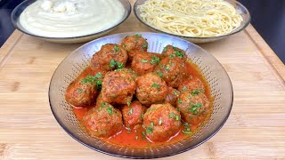 BOULETTE DE VIANDE HACHÉE À LA SAUCE TOMATE POUR ACCOMPAGNER TOUT VOS FÉCULENTS PÂTES RIZ 🍚 🥔 🍝 [upl. by Orella]