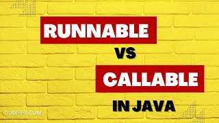 Runnable Vs Callable in java  Difference between Runnable and Callable interfaces in java threads [upl. by Relyuc]