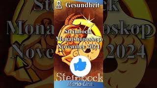 Steinbock GESUNDHEIT 🩺 Horoskop November 2024 [upl. by Hollenbeck788]