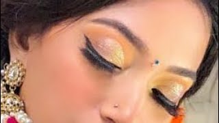 Half Cut Crease Eye Makeup Tutorial  Bridal Makeup [upl. by Hatnamas984]