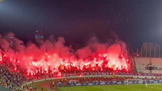 Red Star fans pyroshow 174th SERBIAN ETERNAL DERBY vs Partizan  2392024 [upl. by Maryjane]