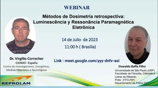 REPROLAM WEBINAR DOSIMETRÍA RETROSPECTIVA [upl. by Baskett]