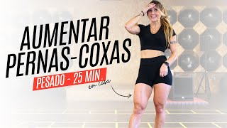 Treino Pesado para Aumentar Coxas  Quadríceps em casa [upl. by Chicoine]