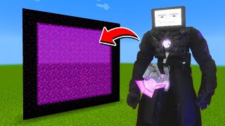 How to Make A Portal To The Troll Titan Tv Man Dimension in Minecraft [upl. by Norit]