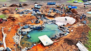 Building an Aquascape Pond at the Farm Filling it with Water [upl. by Vigen]