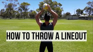 How to Throw a Rugby Lineout  Rugby Skills Tutorial [upl. by Alamaj]