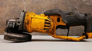 Dewalt DCG412 18V cordless grinder Restoration and renovation [upl. by Nylisoj230]