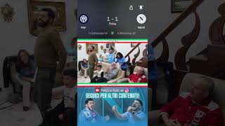 REACTION gol McTominay  Inter  Napoli 11 inter napoli internapoli mctominay seriea [upl. by Nimar]