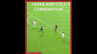 Yorke and Cole 😍 manutd manchesterunited cole yorke barcelona football soccer [upl. by Assillim]