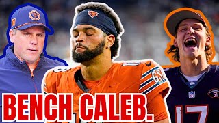 Bears Players DEMAND Caleb Williams BENCHED Chicago FIRES Shane Waldron FRANCHISE MELTDOWN [upl. by Eibocaj]