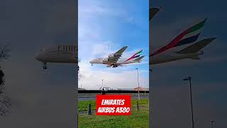 London Heathrow Airport  Myrtle Avenue  Emirates Airbus A380 shorts a380 myrtleavenue [upl. by Valaree]