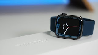 Apple Watch Series 7 Unboxing Setup and First Look [upl. by Enaej]