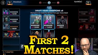 First 2 Battleground Matches  Solo Competitive MCOC [upl. by Sikleb]