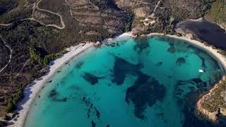 Plage de Rondinara  Bonifacio et Porto Vecchio  Corse  Mavic Pro 4K [upl. by Atikaj310]