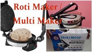 Bajaj Vacco Automatic Electric Roti Maker demo। Multi Maker।। rotimaker shopingvlog productreview [upl. by Deina]