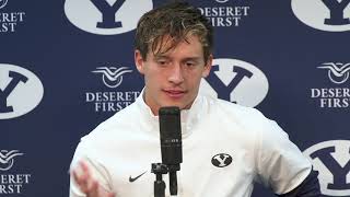 BYU Football  UTSA  Postgame Press Conference  Dax Milne [upl. by Weinstock]