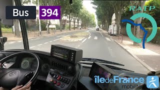 Bus 394 RATP  Issy Val De Seine RER  BourglaReine RER  4K [upl. by Pigeon945]