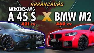 BMW M2 X MERCEDESAMG A45 NA ARRANCADA Qual esportivo de R 600 mil leva essa disputa [upl. by Nylorac541]