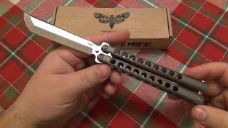 Atroposknife quotDemon 2quot Quality Russian Balisong quotButterfly Knifequot [upl. by Saiasi]