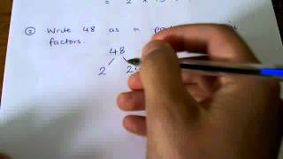 How to  express a number as a product of prime factors [upl. by Aliuqat]