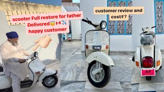 modify Chetak scooter 😇 deliver￼🇨🇦customer review amp price😍 [upl. by Jacobo796]