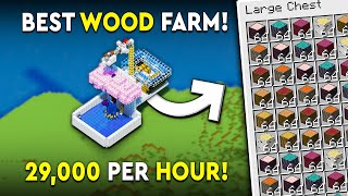 Minecraft All Trees Wood Farm Tutorial  NEW  29000 PH [upl. by Asyral503]