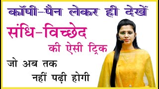 Sandhi Vichchhed in Hindi  Sandhi Vichchhed Trick by Nidhi Mam  Hindi Grammar  Nidhi Academy [upl. by Beale]