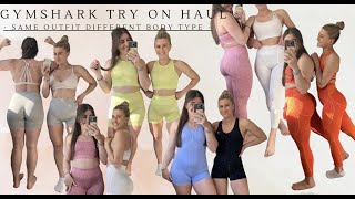 GYMSHARK TRY ON  SAME OUTFIT DIFFERENT BODY TYPE  HONEST REVIEW [upl. by Adachi]