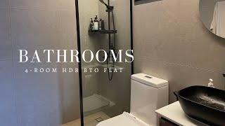 MINIMALIST WABI SABI 4ROOM HDB  Bathrooms Renovation Tips [upl. by Erdeid]