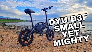 DYU D3F EBIKE THE SMALLEST EBIKE REVIEWED [upl. by Enattirb]