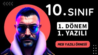 10SINIF 1DÖNEM 1ORTAK YAZILI SORULARI  10SINIF MATEMATİK Matematiği Fısıldayan Adam 10sınıf [upl. by Lai932]