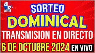 🔰🔰 EN VIVO LOTERIA SORTEO DOMINICAL 6 de OCTUBRE de 2024  Lotería Nacional de Panamá [upl. by Georas]