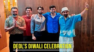 Sunny Deol Celebrating Diwali With Son Karan and Rajveer and Brother Bobby Deol [upl. by Modestine]