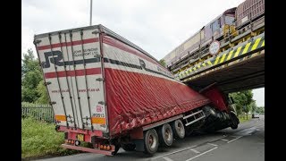 Trucks Hitting Bridges Compilation [upl. by Ynnel995]