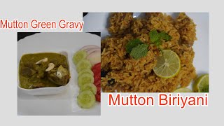 Tasty Mutton Green Gravy ampSimple Mutton Biriyani muttongravy muttonbiryani muttonrecipe [upl. by Nirmak]