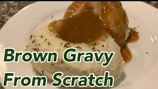 Brown Gravy From Scratch  Lavonnes Kitchen [upl. by Adriane]