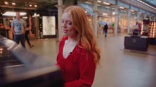 Freya Ridings  Perfect Live from Kings Cross Station 🚊❤️ [upl. by Wertz]