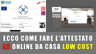 ECCO COME FARE LATTESTATO A2 ONLINE DA CASA LOW COST STEP BY STEP [upl. by Learsi]